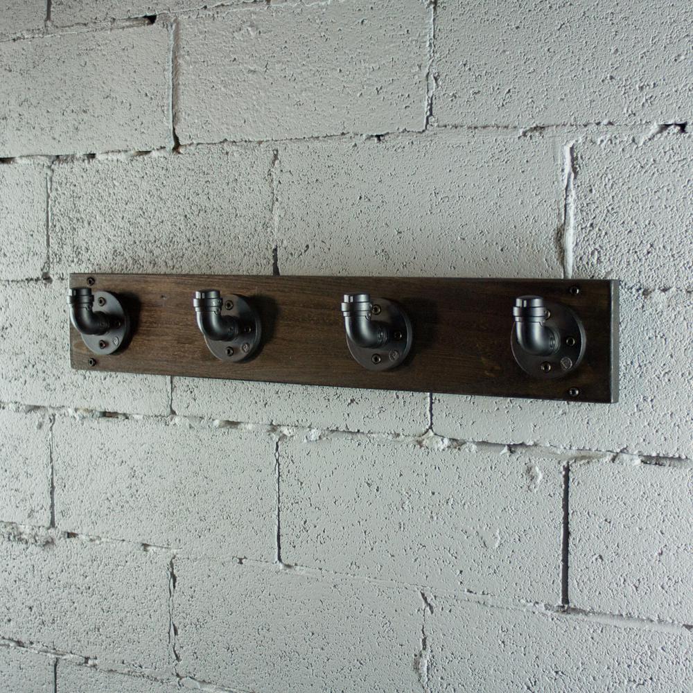 Furniture Pipeline San Antonio Farmhouse Industrial Black Wall