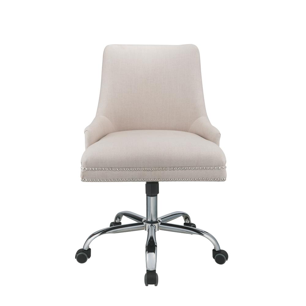 Linon Home Decor Dr Aqua Polyester Office Chair 178404aqua01u Yuval Beige Office Chair