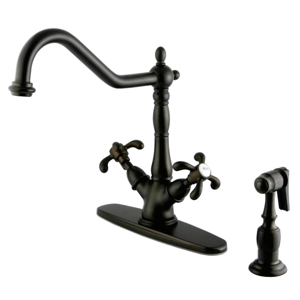 Kingston Brass French Country 2 Handle Standard Kitchen Faucet