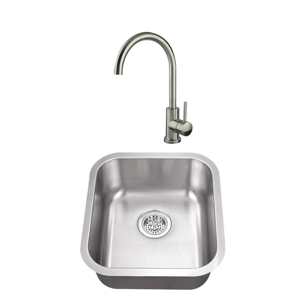 Cahaba Undermount Stainless Steel 16 1 8 In Medium Single Bowl