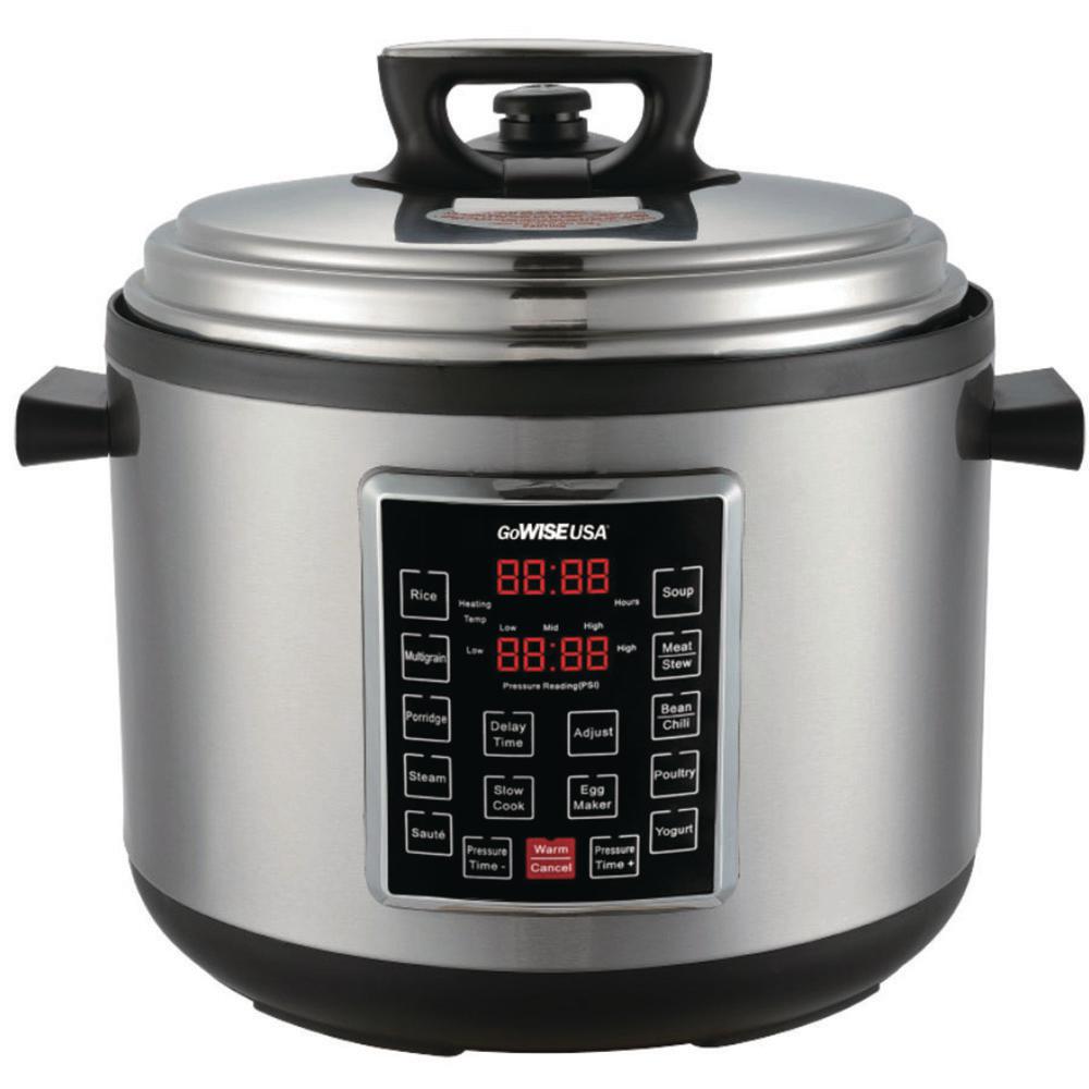 GoWISE USA 14 Qt. Electric Pressure Cooker XXL with 12Presets GW22637
