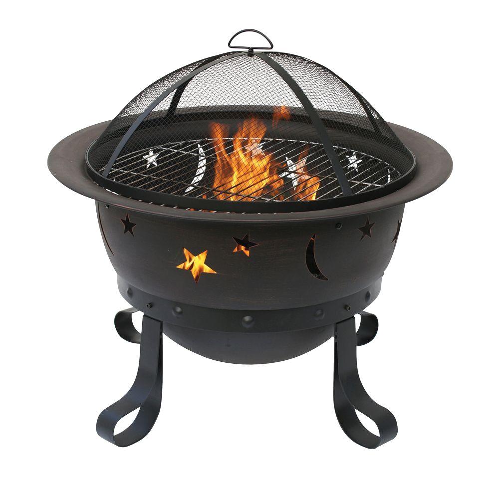 Uniflame 11 In W X 11 In D Tabletop Lp Gas Fire Pit With Electronic Ignition And Lava Rocks Glt1343sp The Home Depot