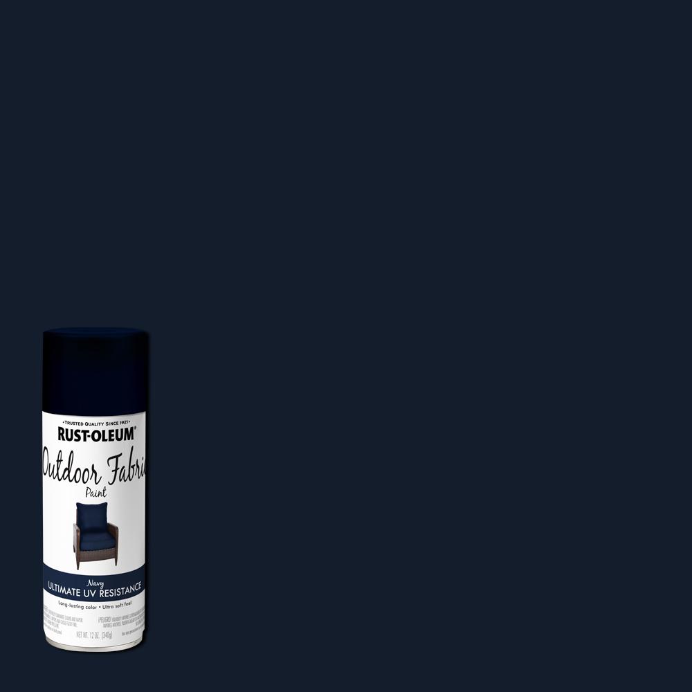 Rust Oleum 12 Oz Navy Outdoor Fabric Spray Paint 352116 The 12 Oz Navy Outdoor Fabric Spray Paint