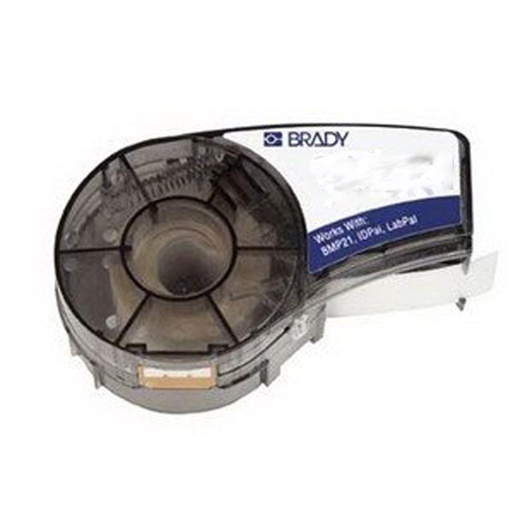 Brady 3/4 inch x 21 ft. B-595 Indoor/Outdoor Vinyl Black/White Labels by Brady