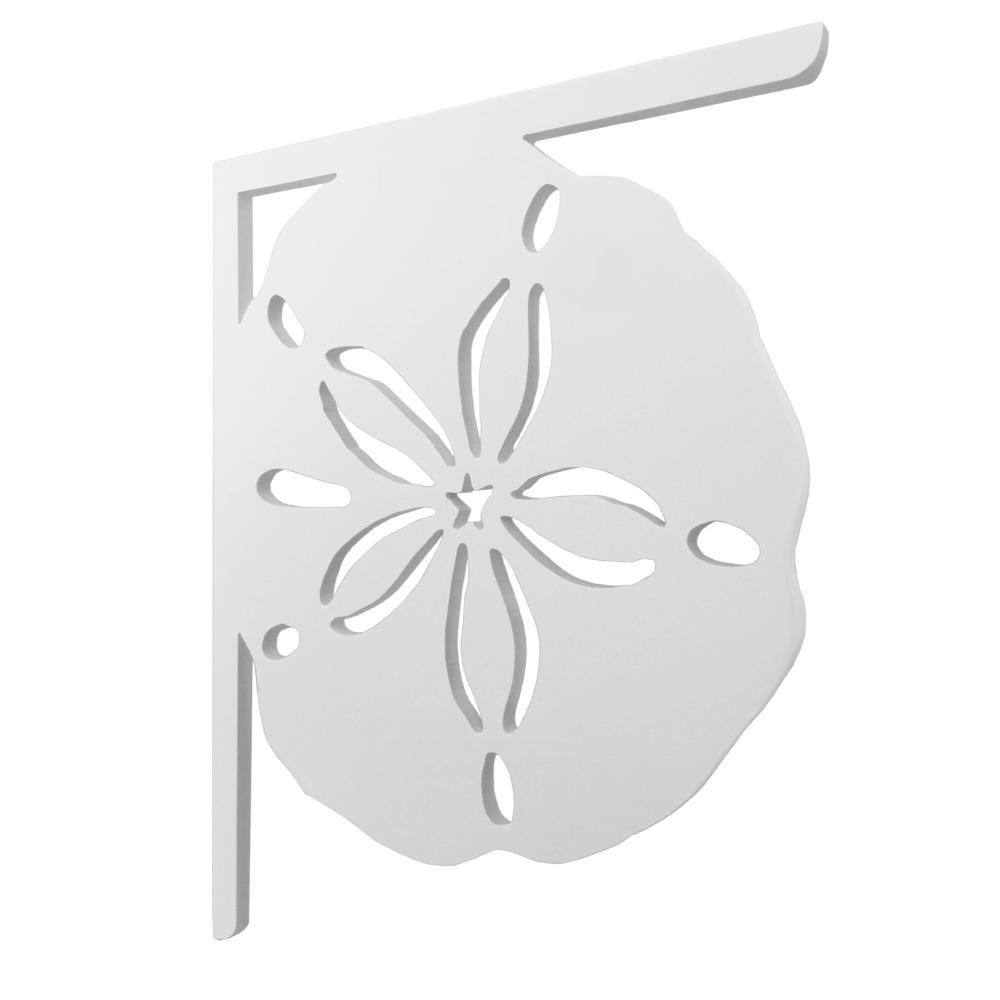 JennyGems Sand Dollar Mailbox Bracket | Decorative Porch Bracket | Beach Coastal Theme | 16 Inch | Made In USA