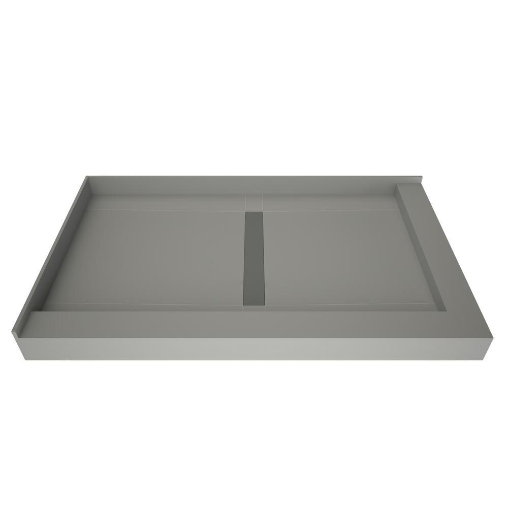 Redi Trench 34 in. x 48 in. Double Threshold Shower Base with Center