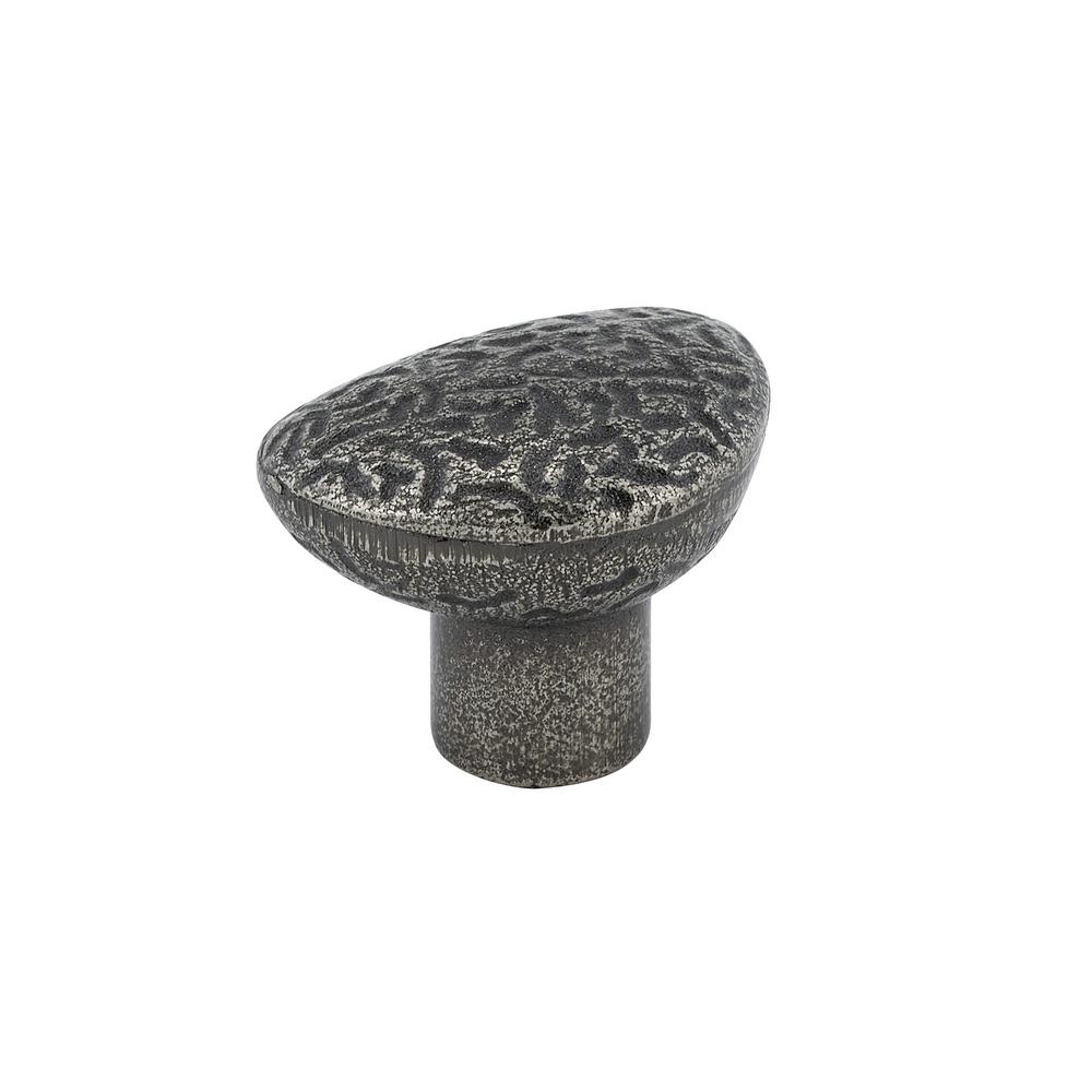 Richelieu Hardware 3/8 in. Hammered Iron Cabinet Knob-BP852336HI - The