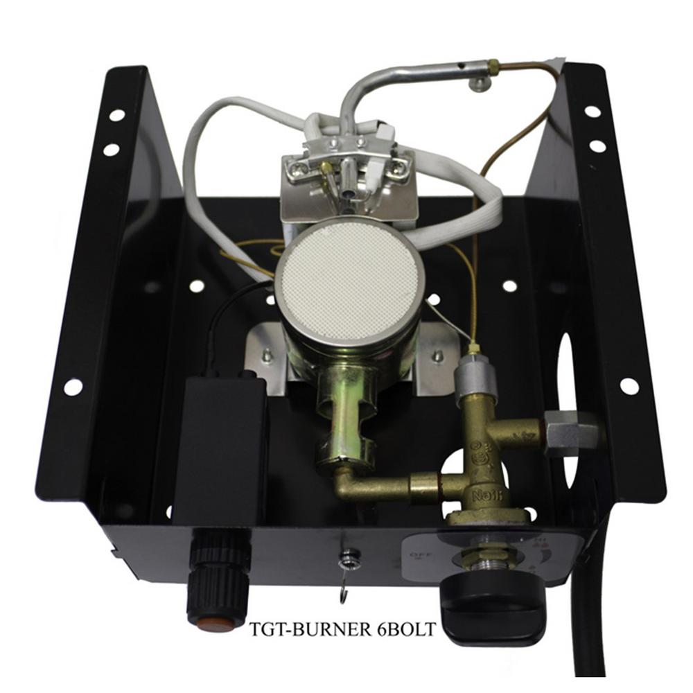 Hiland Glass Tube Burner for Triangle Heater 6Bolt HolesTGTBURNERWL