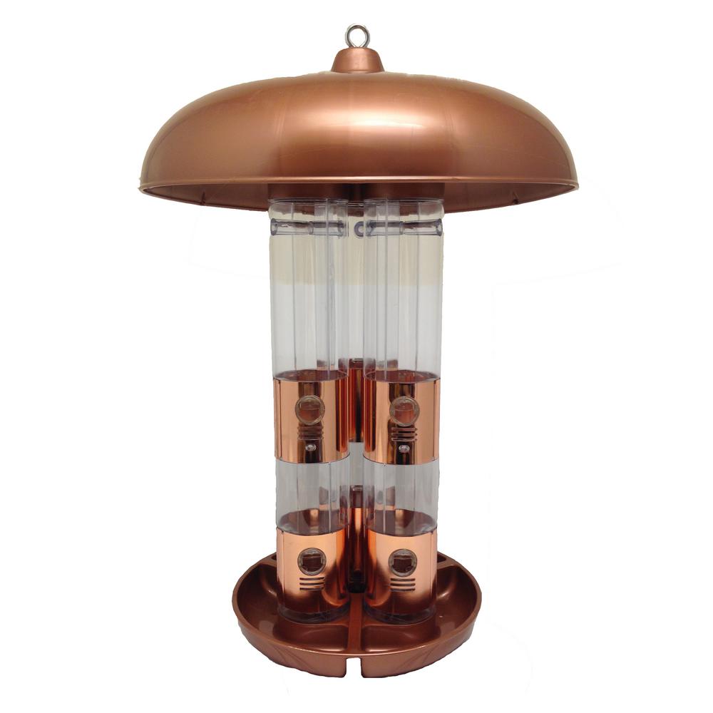 Perky Pet Copper Triple Tube Squirrel Proof Bird Feeder 10 Lb