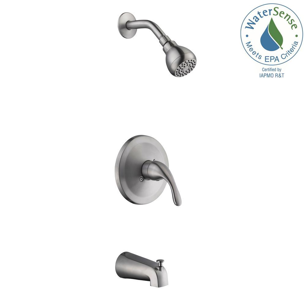 Glacier Bay Builders 1 Handle 1 Spray Tub And Shower Faucet In