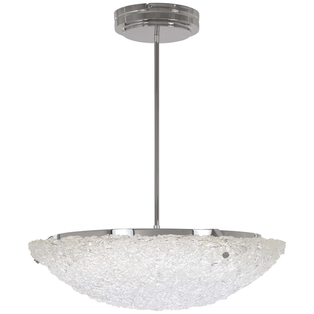 Artika Essence 7 5 Watt Chrome Integrated Led Pendant Ome1lb Hd2 Forest Ice 150 Watt Equivalent Chrome Integrated Led Pendant With Frosted Glass