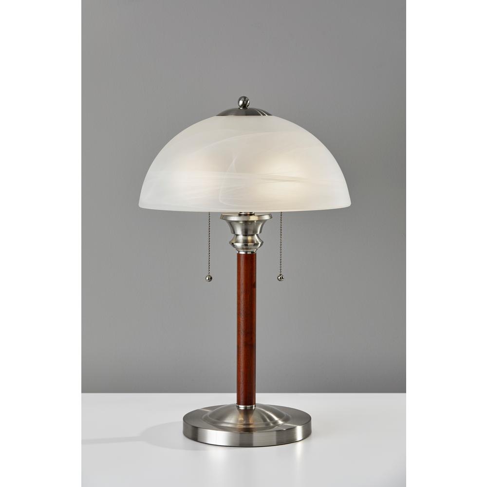 Dark Walnut Table Lamp, Adesso 4050 15 Lexington Table Lamp