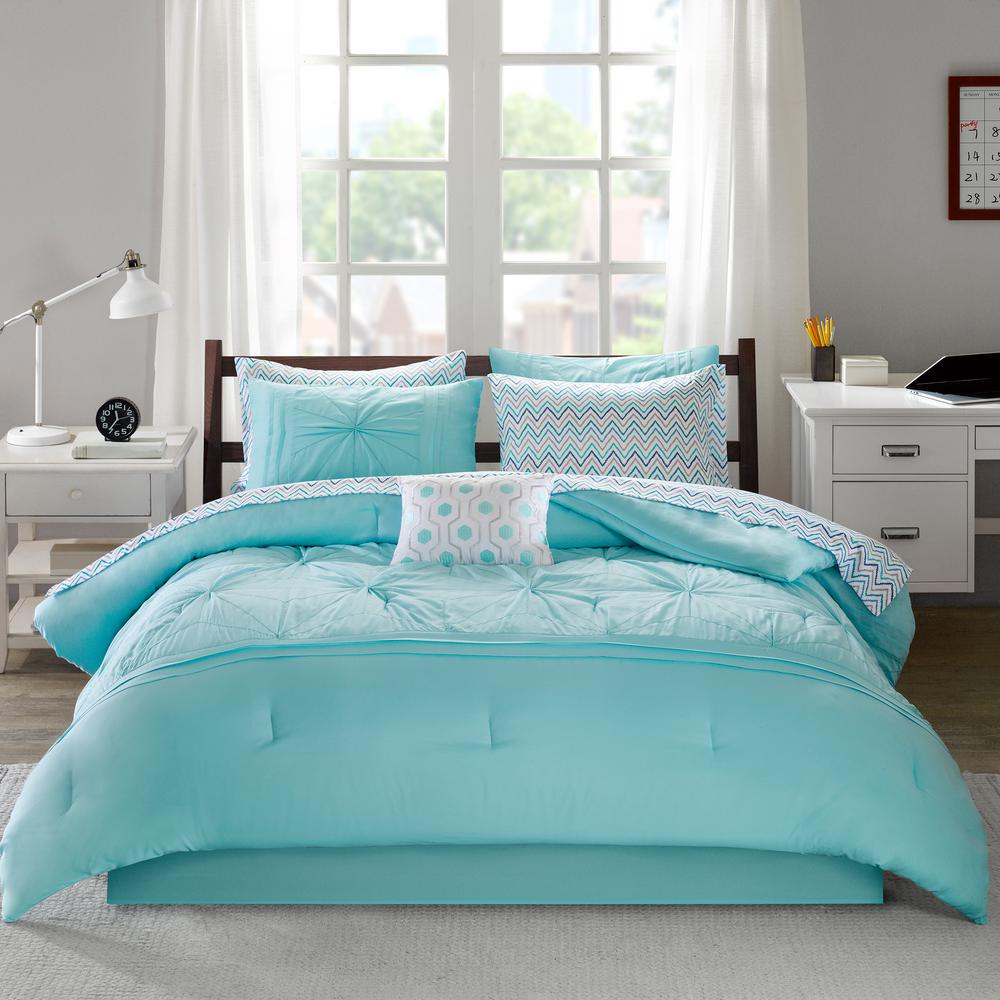 Intelligent Design Devynn 9-Piece Aqua Full Comforter Set ...