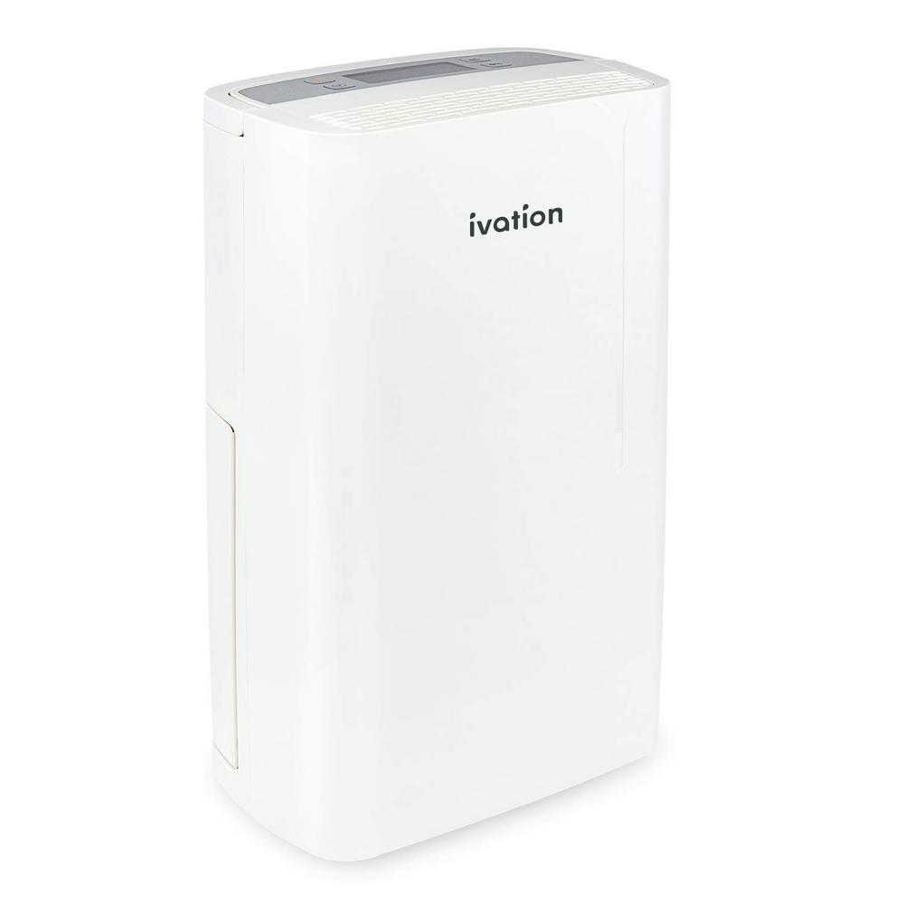 Ivation 14.7 Pint Small-Area Compressor Dehumidifier - Small and Compact with Continuous Drain Hose for Smaller Spaces, Bathroom, Attic, Crawlspace and Closets - for Spaces Up to 320 Sq/Ft