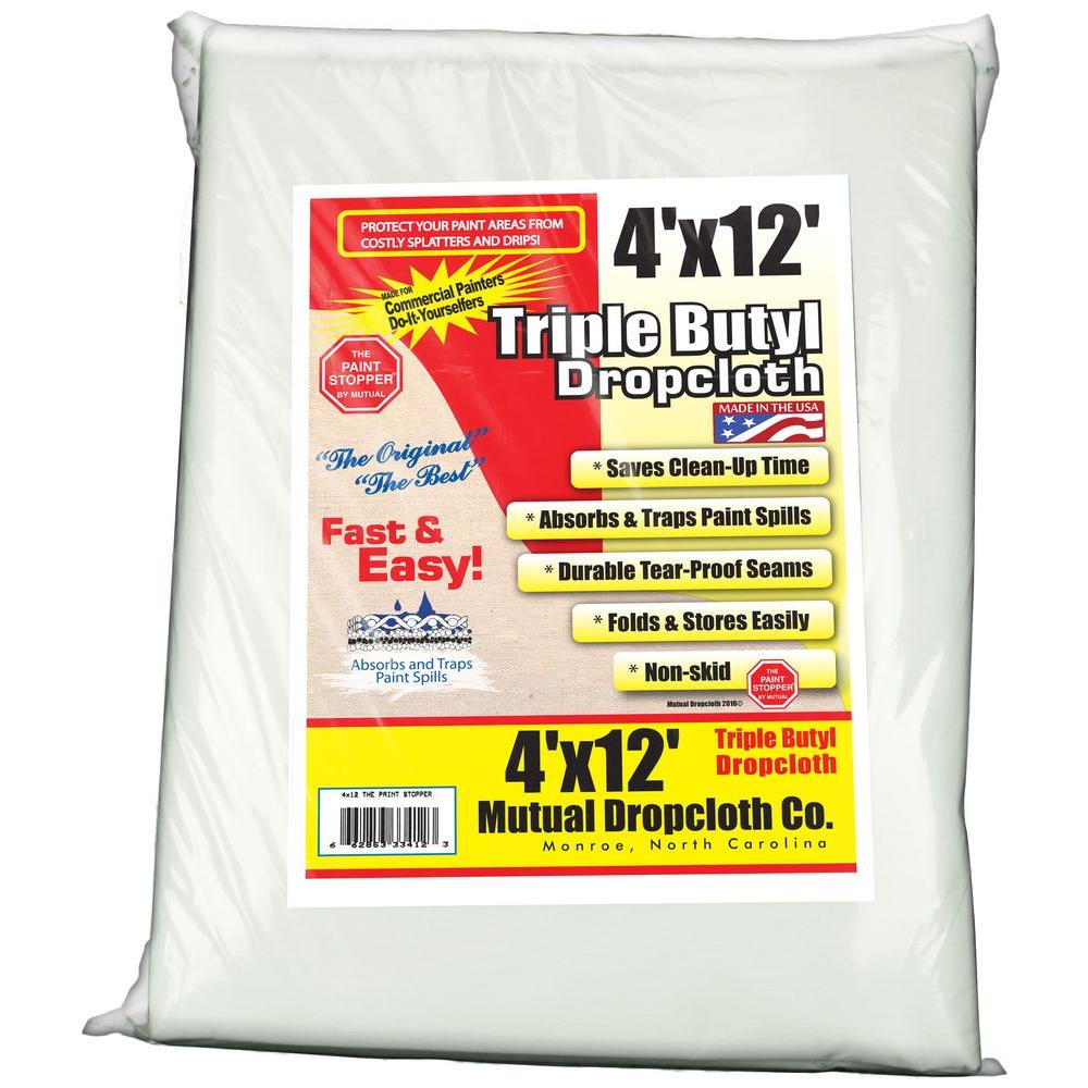 4 ft. x 5 ft. 8 oz. Natural Canvas Drop Cloth80405 The Home Depot