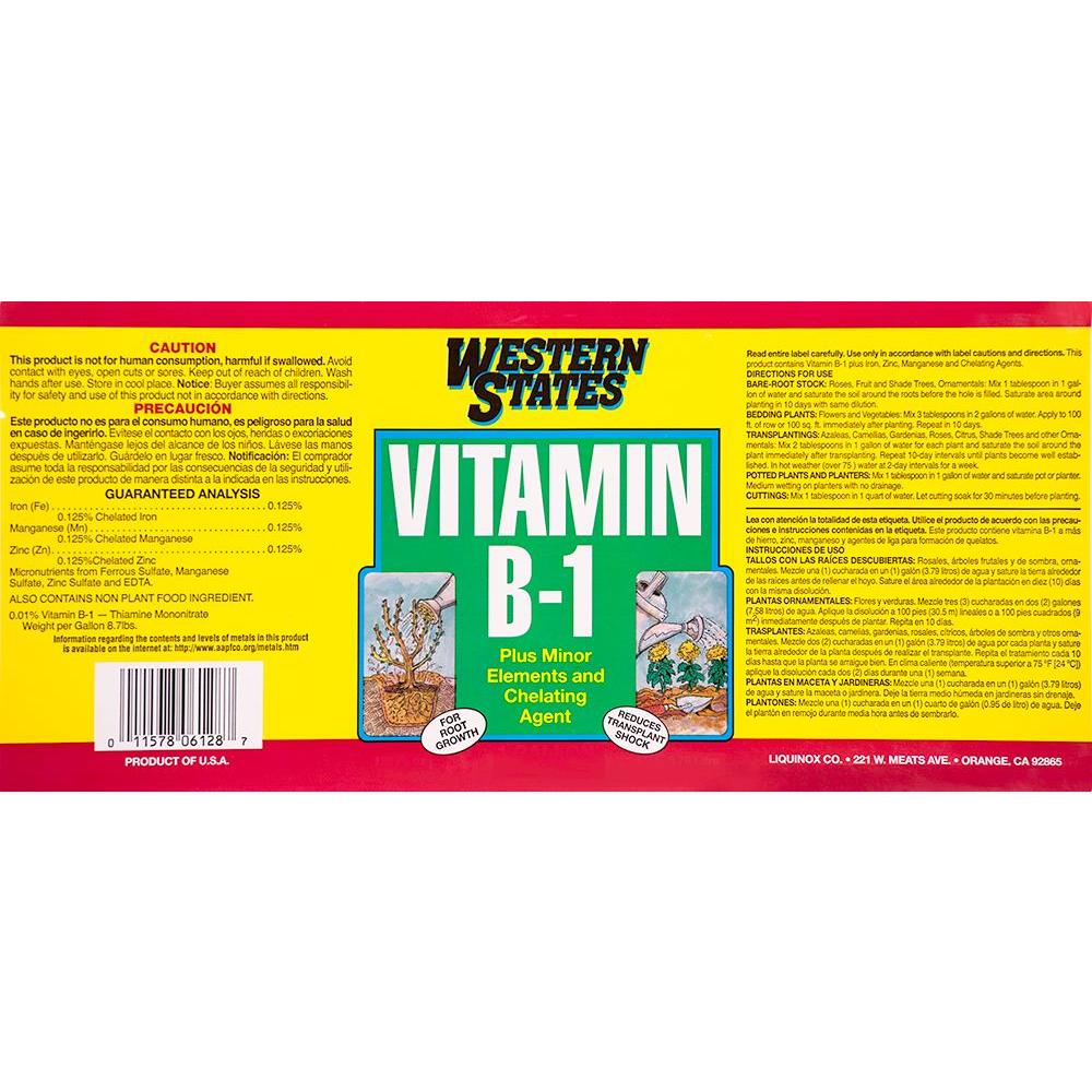 Western States 1 Gal Vitamin B 1 Liquid Fertilizer