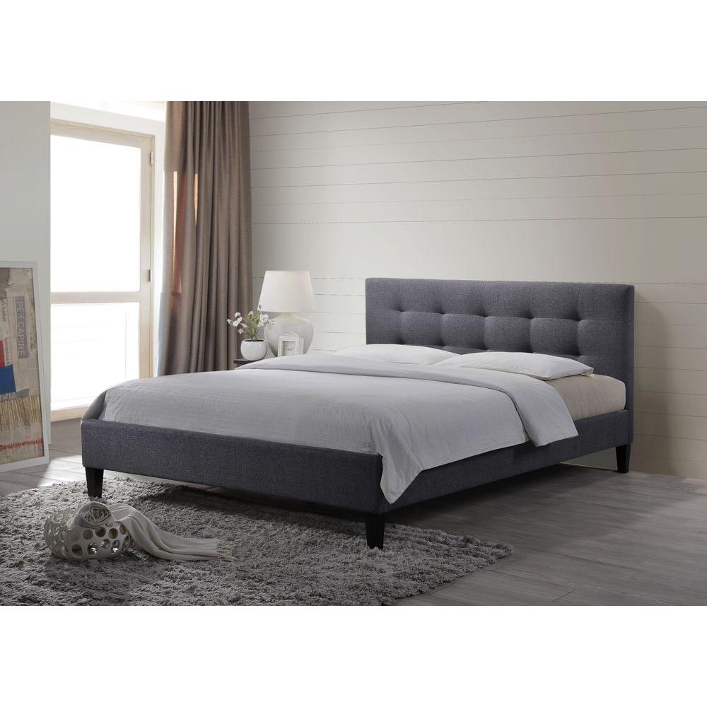 Altos Home Hermosa Gray Queen Upholstered Bed-ALT-Q6502 ...