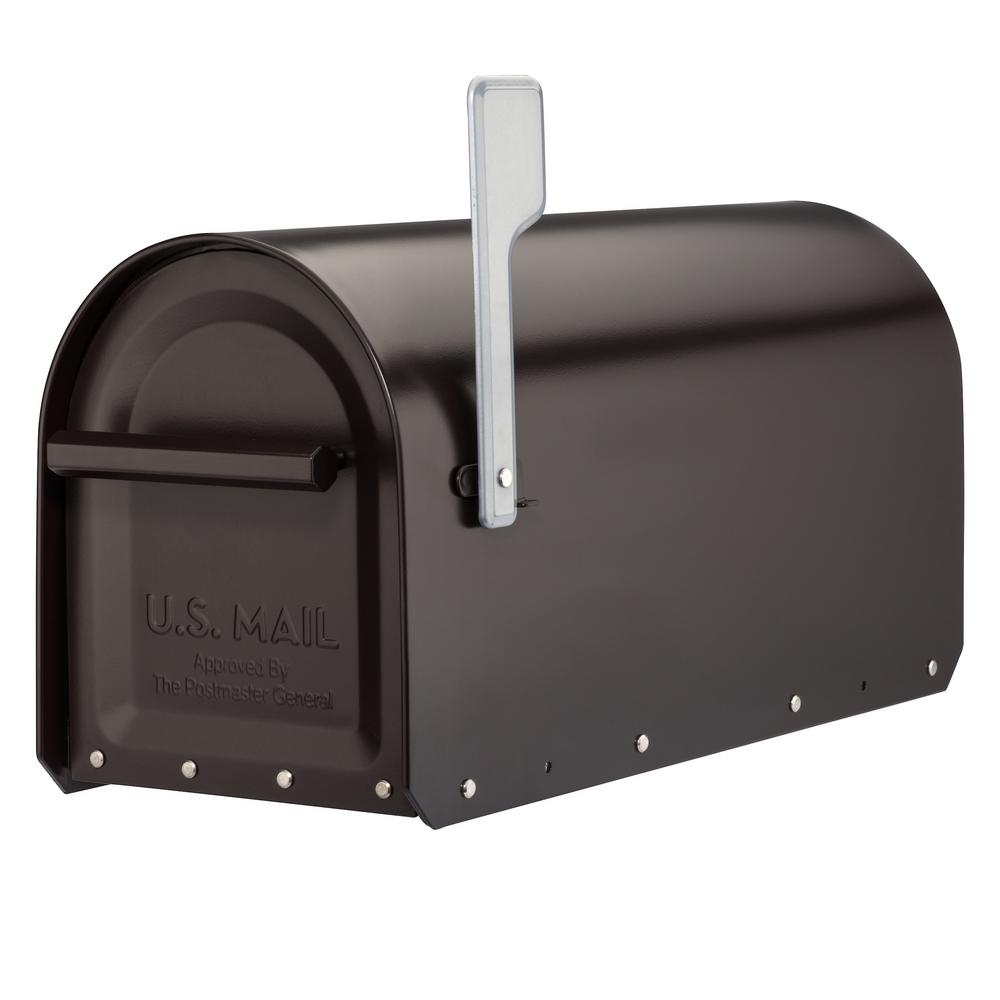 Architectural Mailboxes Sequoia Rubbed Bronze Heavy-Duty Post Mount ...