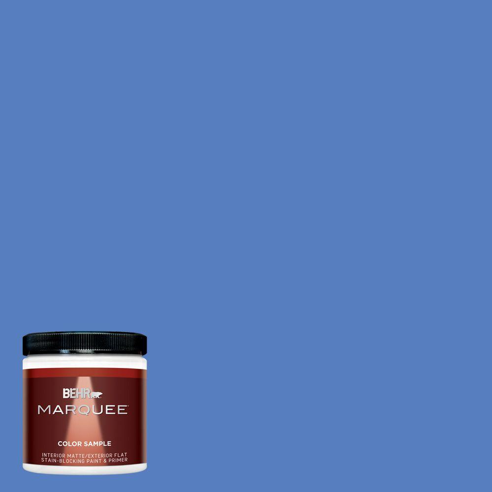 Behr Marquee 8 Oz Mq4 25 Blue Iolite One Coat Hide Matte Interior Mq4 25 Blue Iolite One Coat Hide Matte