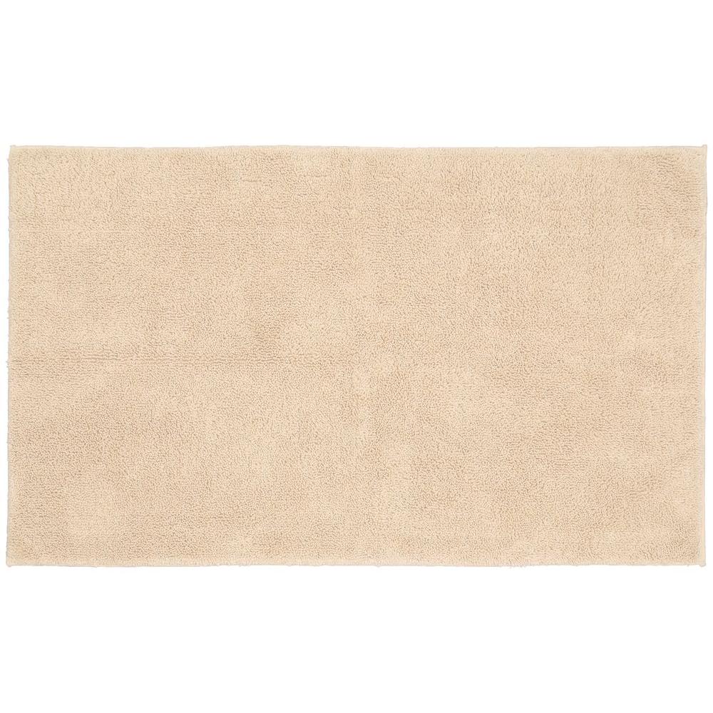 Garland Rug Queen Cotton Natural 30 in. x 50 in. Washable Bathroom