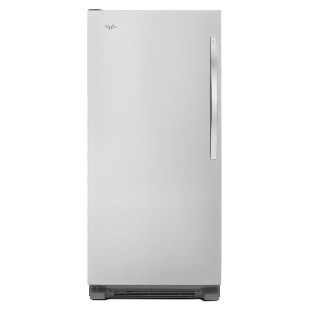 Whirlpool 17.7 cu. ft. SideKicks Frost Free Upright Freezer in Whirlpool 17.7 Cu Ft Top Freezer Refrigerator Monochromatic Stainless Steel