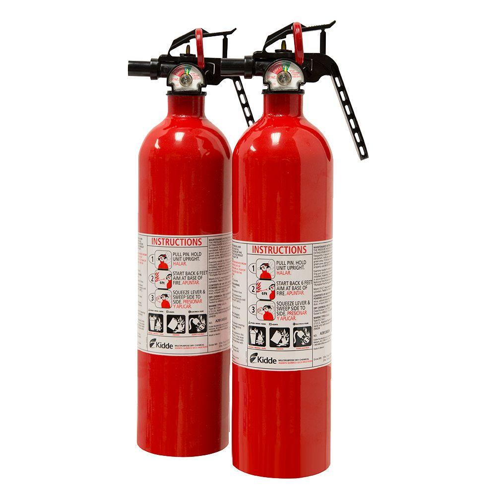 Kidde 1-A:10-B:C Recreational Fire Extinguisher (2-Pack 