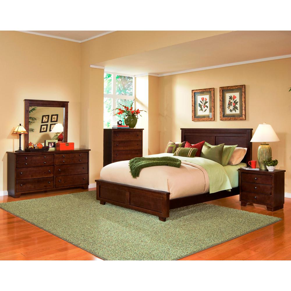 Progressive Furniture Diego 6 Drawer Espresso Pine Dresser With
