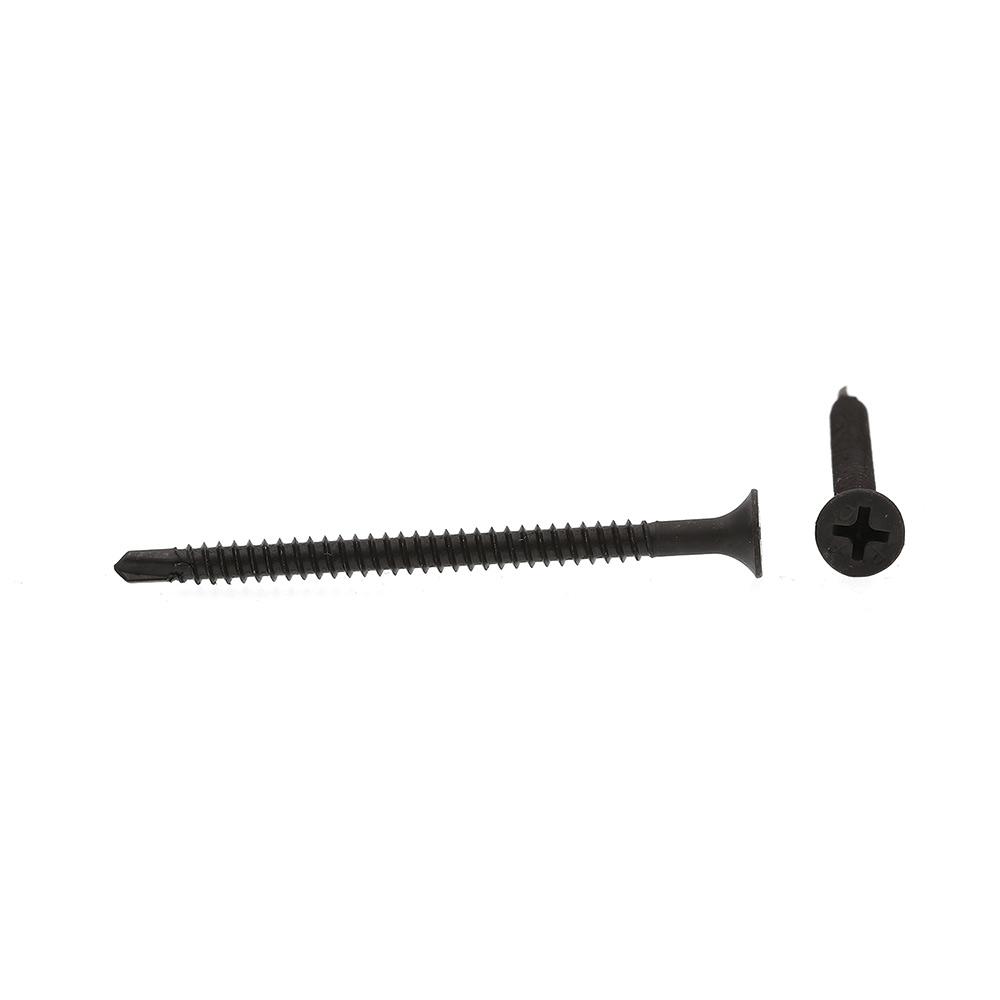 200-Pack Prime-Line 9038189 Drywall Screws #8 X 2-3//8 in. Phillips Drive Black Phosphate Coated Steel Bugle Head