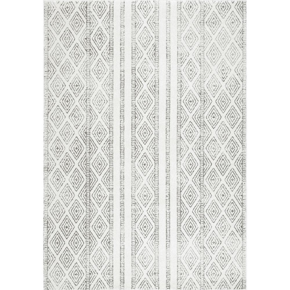 Nuloom Sarina Diamonds Grey 8 Ft X 10 Area Rug Rzbd40a 8010 Nuloom Sarina Diamonds Grey 8 Ft X 10 Area Rug
