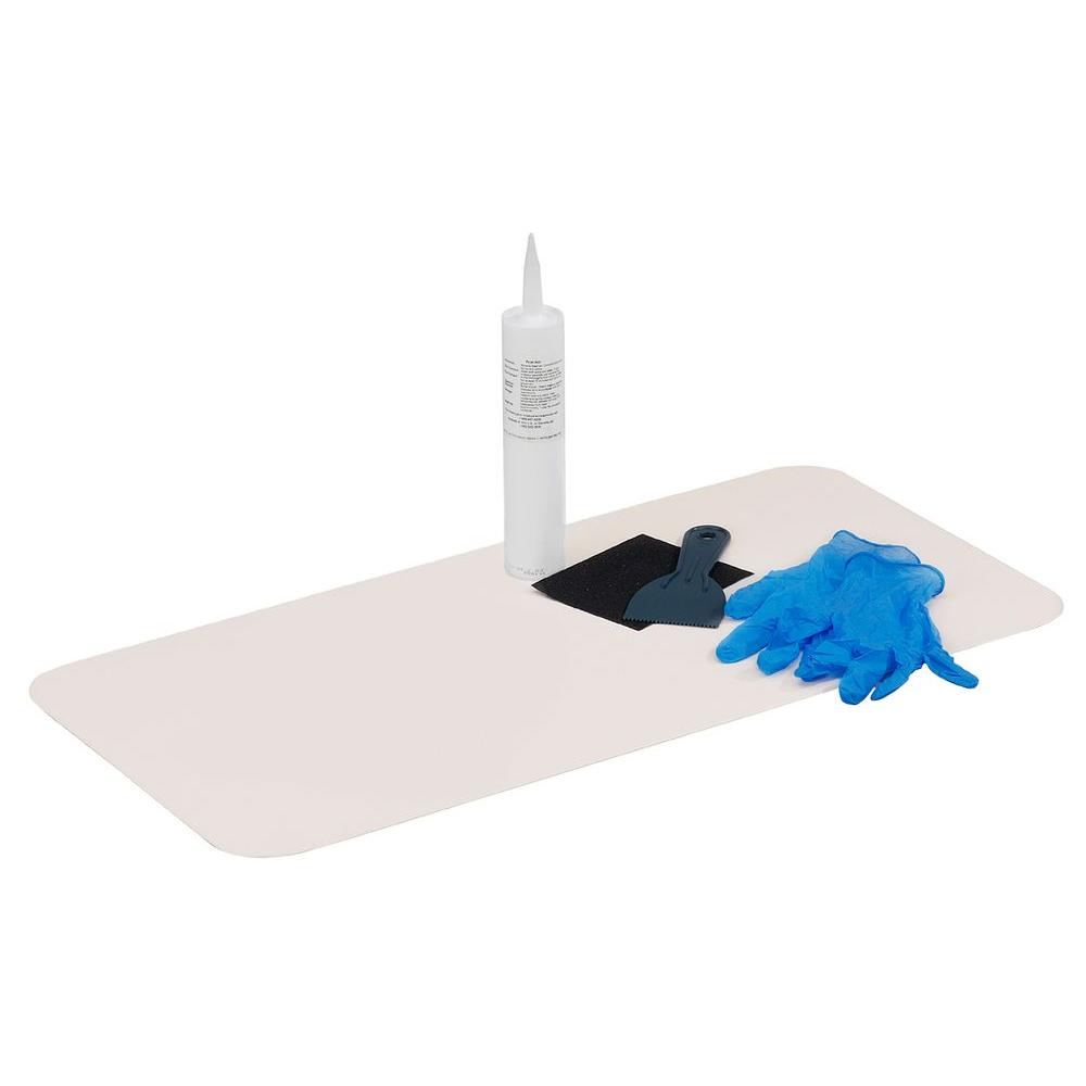 14 1 2 In W X 32 In L Bathtub Floor Repair Inlay Kit Bone Inlay