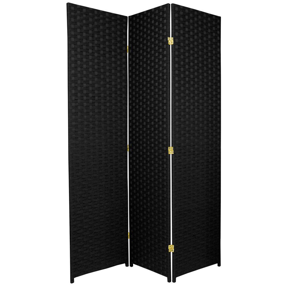 6 ft. Black 3Panel Room DividerCDBLX3PBLK The Home Depot