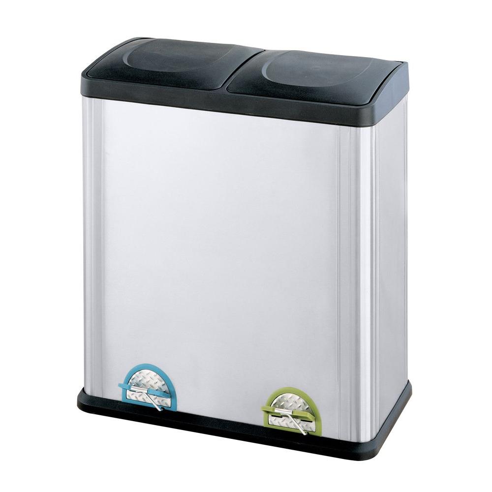 Neu Home 15.85 Gal. Stainless Steel Touchless Trash Can