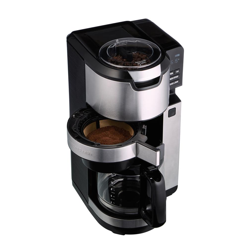 coffee maker with grinder