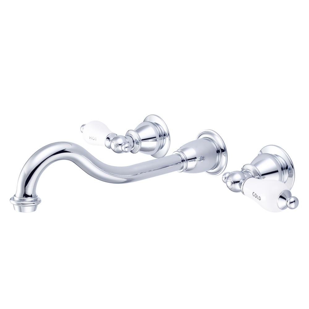 Water Creation Elegant Spout F4-0001 Wall Mount Bathroom Faucet