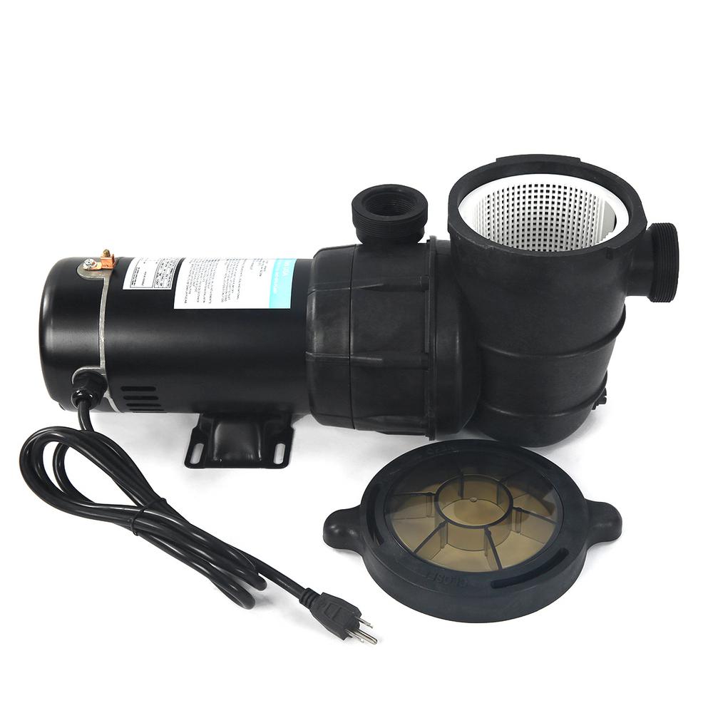 XtremepowerUS 1.5 HP Self Prime Above Ground Variable 2-Speed Swimming Pool Pump Spa 2  Strainer Basket Filter