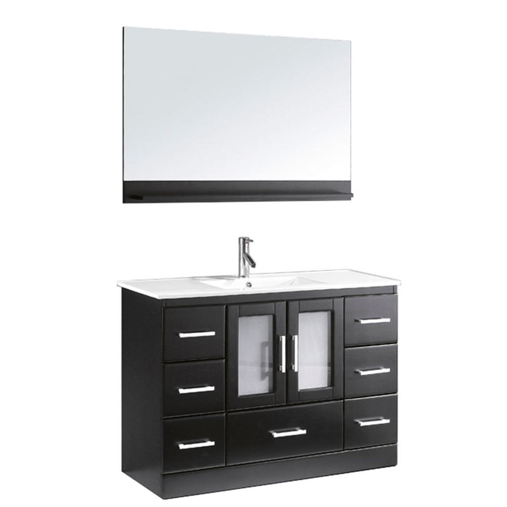 Virtu Usa Zola 47 In W Bath Vanity Cabinet Only In Espresso