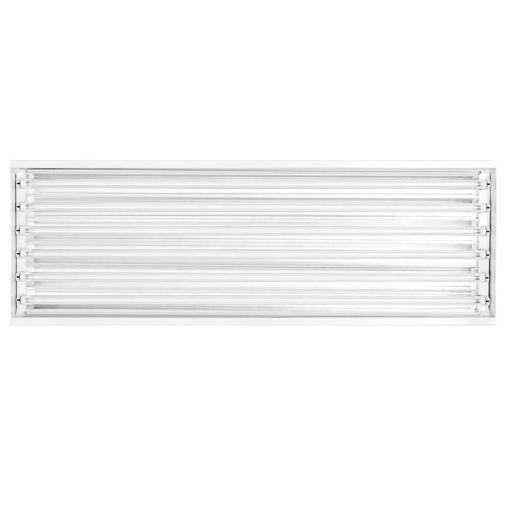 TOGGLED 4 ft. 6Light White LED High Bay 5000K (LED Tubes Included