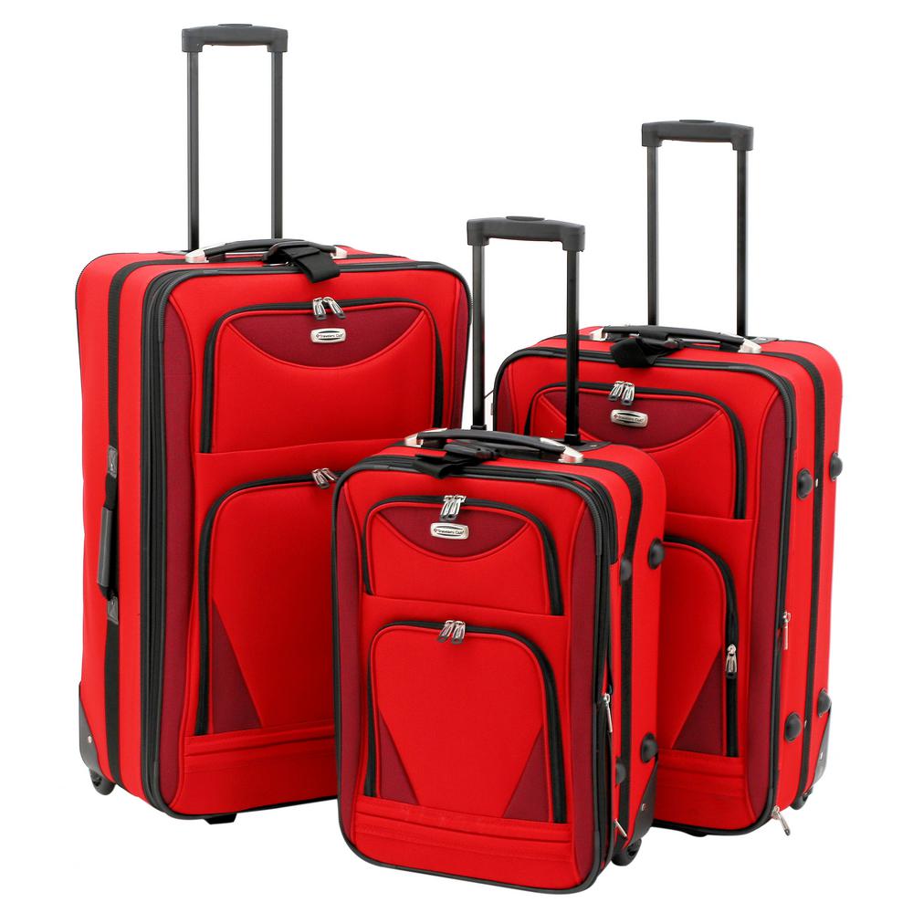 3Piece Softside Expandable Vertical Luggage Set (Skyview)EVA82003EX