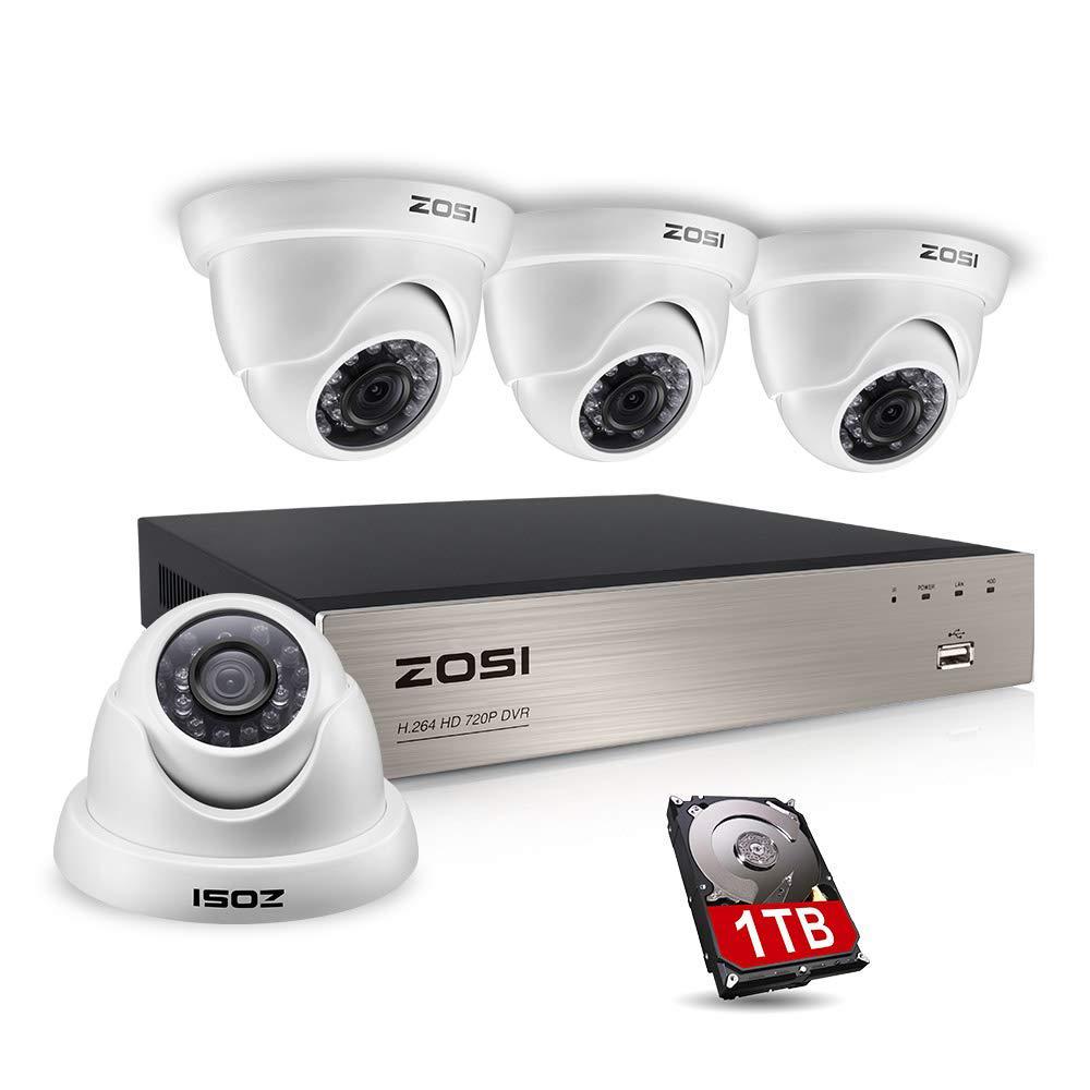 4 dome camera security system