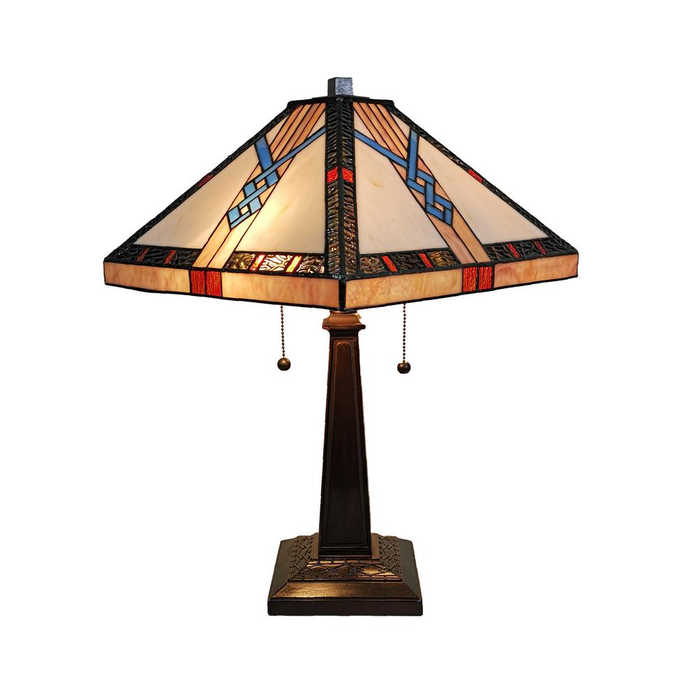 Amora Lighting 23 In Tiffany Style Mission Table Lamp Amora Lighting 23 In Tiffany Style Mission Table Lamp