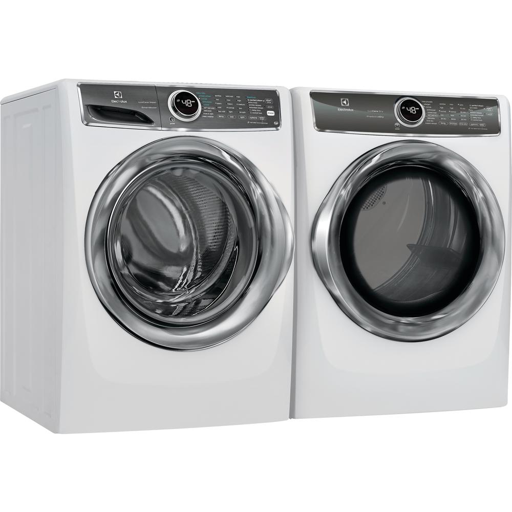 Electrolux White Front Load Laundry Pair with EFLS627UIW 27 Washer