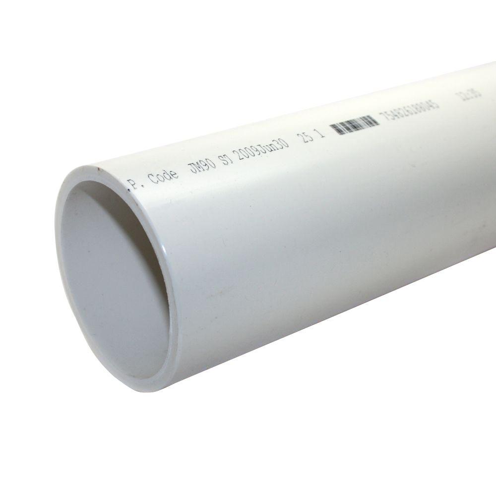 4 Inch Pvc Pipe 20 Ft Schedule 40 Bell End