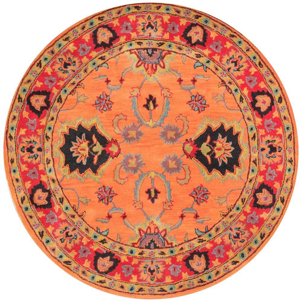 nuLOOM Montesque Orange 8 ft. x 8 ft. Round Area RugSPRE21A808R The