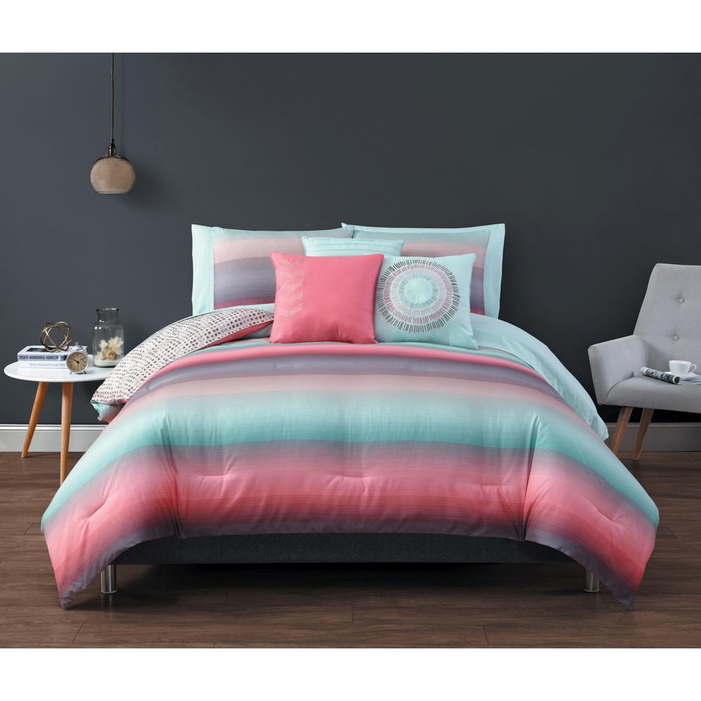 Avondale Manor Cypress 8pc Ombre Comforter Set With Sheets