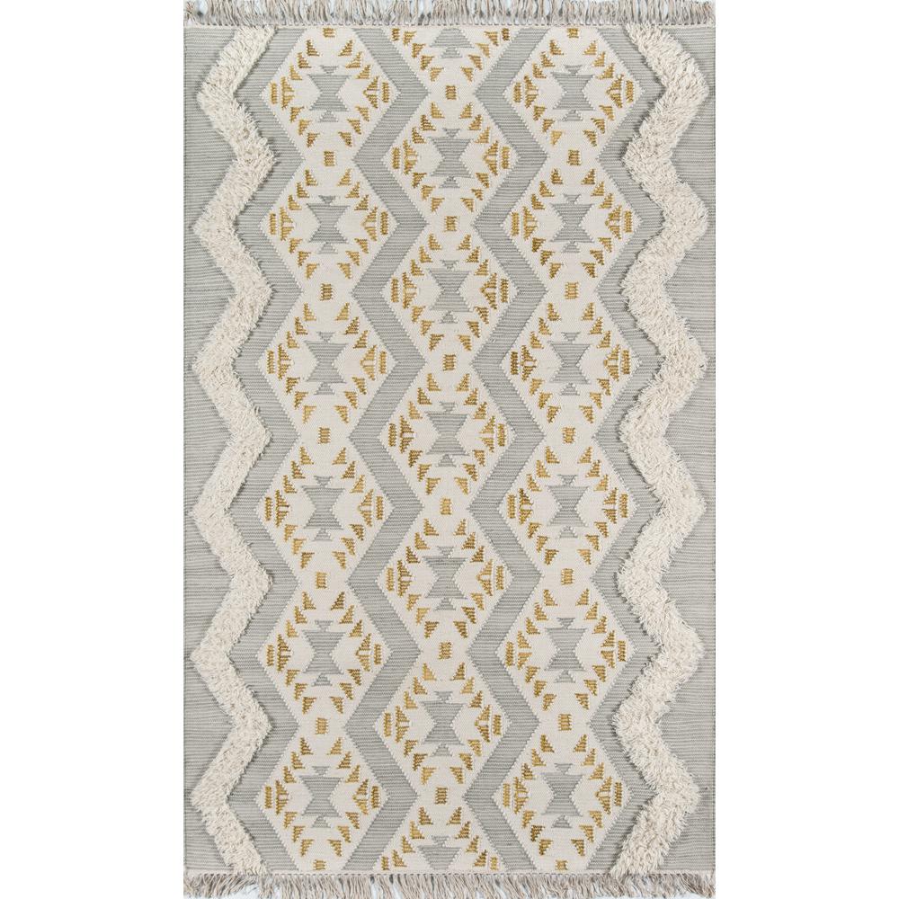 Novogratz By Momeni Indio Beverly Grey 3 Ft X 5 Area Rug