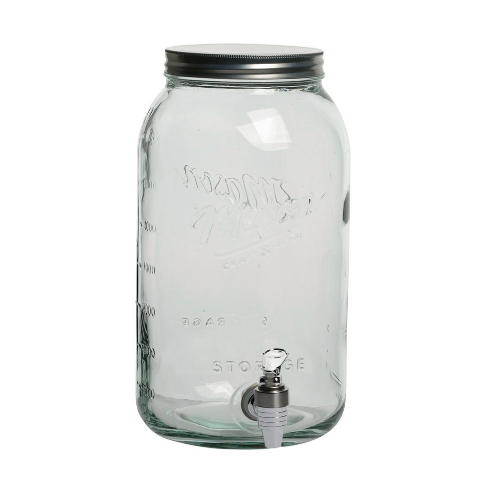 Mason Craft and More Serving 8.4 Qt. Clear Drink Dispenser With Spout