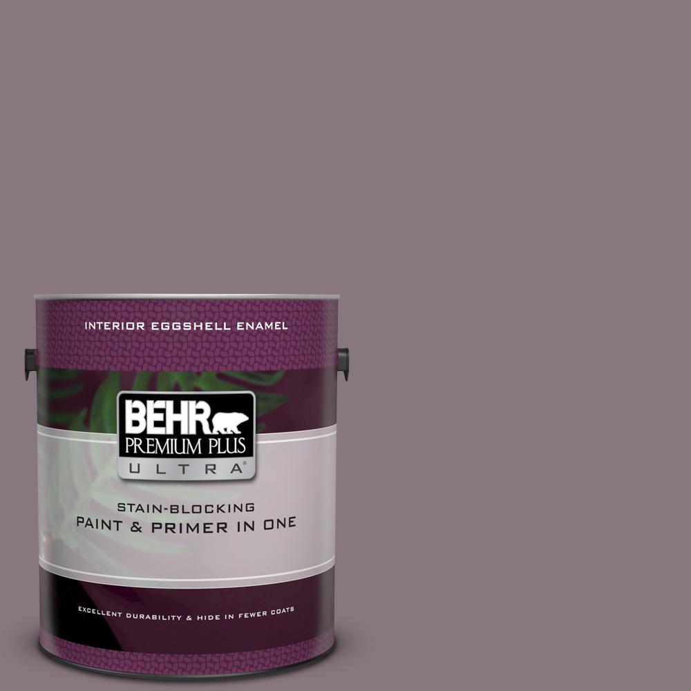 Behr Premium Plus Ultra 1 Gal Bnc 20 Purple Rubiate Eggshell Bnc 20 Purple Rubiate Eggshell Enamel Interior Paint And Primer In One