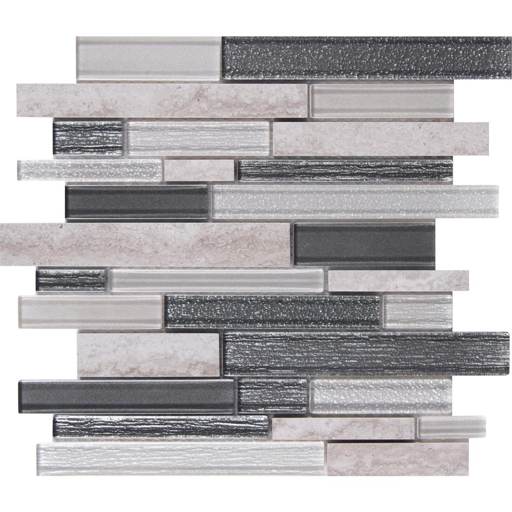 Glass Mosaic Tile Tile The Home Depot