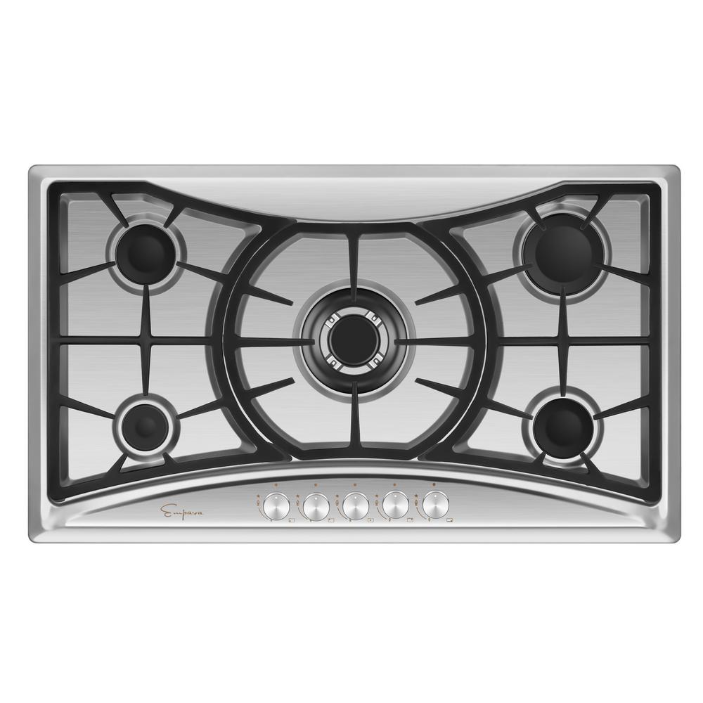 Empava 36 In Recessed Gas Stove Cooktop With Modern Design 5