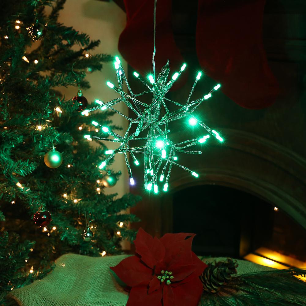 Alpine Corporation 16 In 56 Light Led Christmas Green Twig